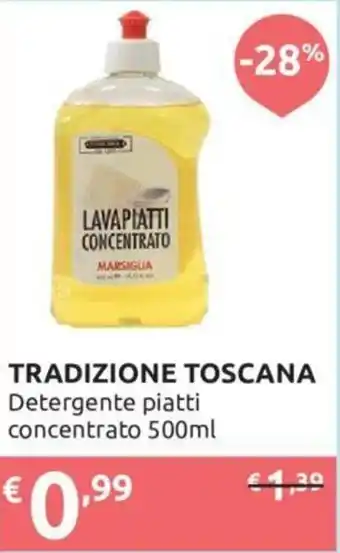Ipersoap Tradizione Toscana Detergente Piatti Concentrato 500 ml offerta