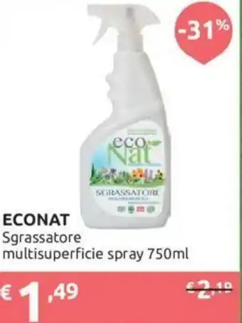 Ipersoap Econat Sgrassatore Multisuperficie Spray 750 ml offerta