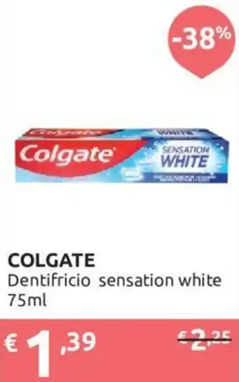 Ipersoap Colgate Dentifricio Sensation White 75 ml offerta