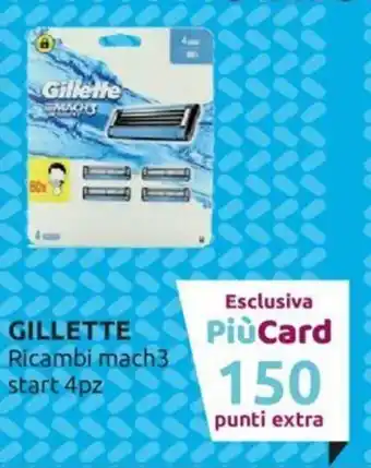 Ipersoap Gillette Ricambi Mach 3 Start 4pz offerta