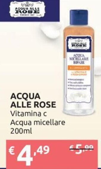 Ipersoap Acqua Alle Rose Vitamina C Acqua Micellare 200 ml offerta