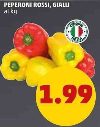 PENNY Peperoni Rossi, Gialli offerta
