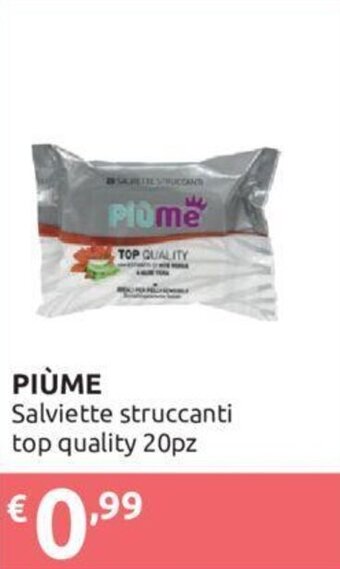 Ipersoap Piùme Salviette Struccanti Top Quality 20 pz offerta