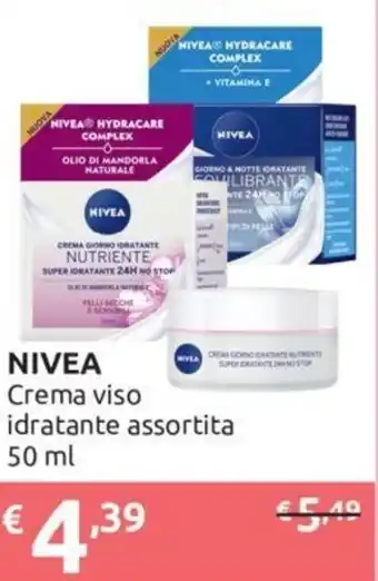 Ipersoap Nivea Crema Viso Idratante Assortita 50 ml offerta
