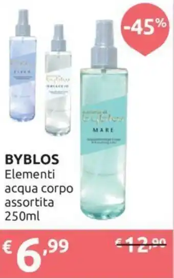 Ipersoap Byblos Elementi Acqua Corpo Assortita 250 ml offerta