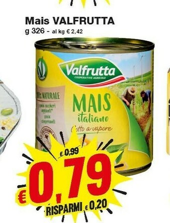 Prix Quality Valfrutta Mais offerta