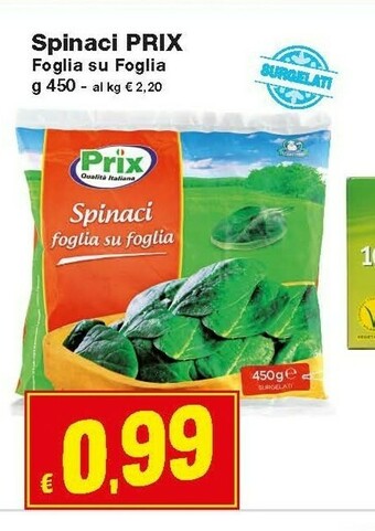 Prix Quality Spinaci offerta