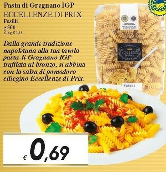 Prix Quality Pasta di semola offerta