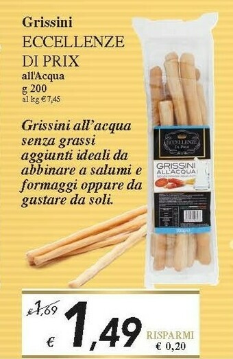 Prix Quality Grissini offerta