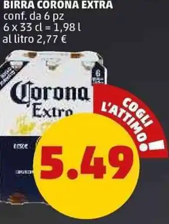 PENNY Corona Extra Birra 6 pz 1,98 L offerta