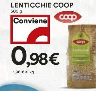 Coop Coop Lenticchie 500 G offerta