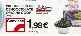 Coop Coop - Prugne Secche Italiane 250 G(ml) offerta