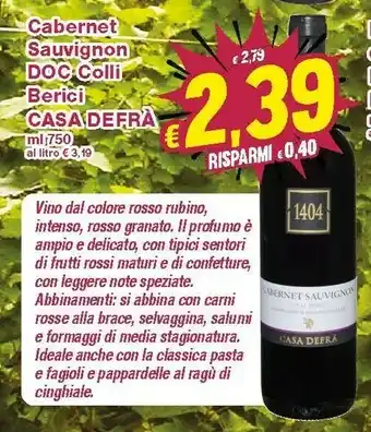 Prix Quality Rubino Cabernet offerta
