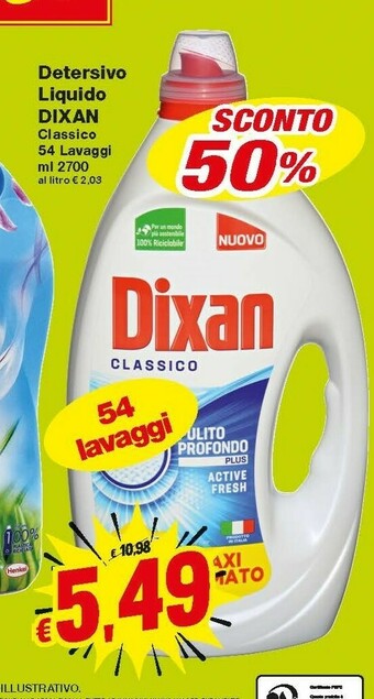 Prix Quality Dixan Detersivo lavatrice offerta