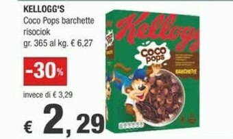 Crai Coco Cereali Kelloggs offerta