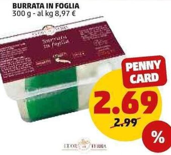 PENNY Burrata In Foglia 300 g offerta