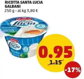 PENNY Galbani Ricotta Santa Lucia 250 g offerta