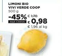 Coop Coop Limoni Bio Vivi Verde offerta