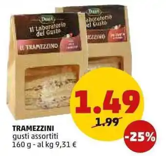 PENNY Tramezzini gusti assortiti 160 g offerta