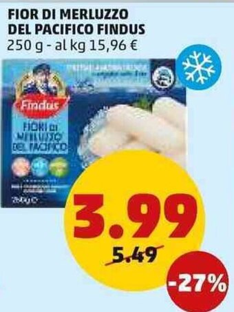 PENNY Findus Fior di Merluzzo Del Pacifico 250 g offerta