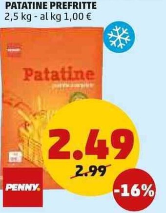 PENNY Penny Patatine Prefritte 2,5 kg offerta