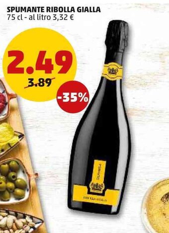 PENNY Spumante Ribolla Gialla 75 cl offerta