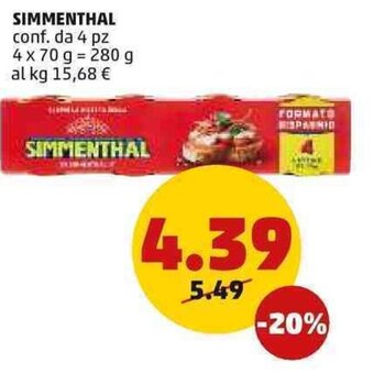PENNY Simmenthal 280 g offerta