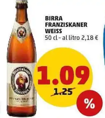 PENNY Birra Franziskaner Weiss 50 cl offerta