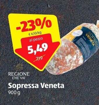 ALDI Regione che vai sopressa veneta 900 g offerta