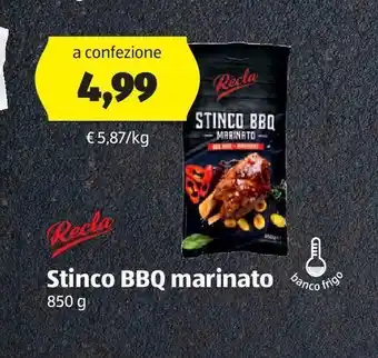 ALDI Recla stinco bbq marinato 850 g offerta
