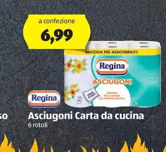 ALDI Regina asciugioni carta da cuina 6 rotoli offerta