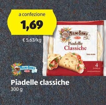 ALDI Mulino bianco piadelle classiche 300 g offerta