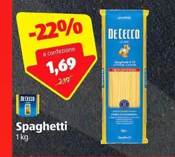 ALDI Spaghetti de cecco 1 kg offerta