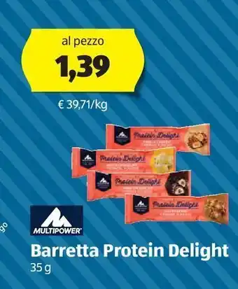 ALDI Barrette protein delight 35 g offerta