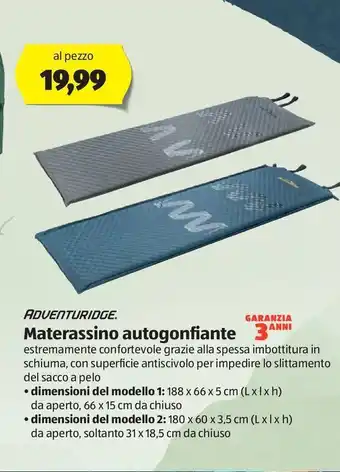 Materassino autogonfiante