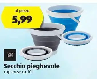 ALDI Secchio pieghevole easy home offerta