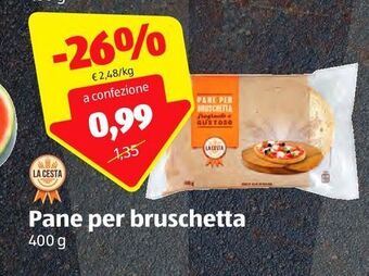 ALDI La cesta pane per bruschetta offerta