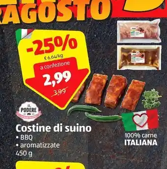 ALDI Costine di suino il podere offerta