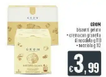Deco Supermercati Grom Biscotti Gelato offerta