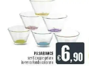 Deco Supermercati Pasabahce Set Cippe Gelato In Vetro offerta