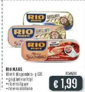Deco Supermercati Rio Mare Filetti Di Sgombro 120 G(ml) offerta