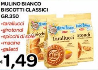 Big Food Mulino Bianco Biscotti Classici gr.350 offerta