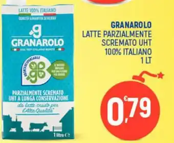 Ottimo Market Granarolo Latte Parzialmente Scremato UHT 100% Italiano 1 Lt offerta