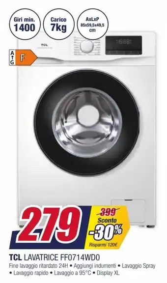 Trony TCL Lavatrice FF0714WD0 offerta