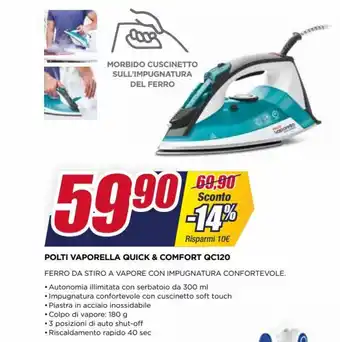 Trony Polti Vaporella Quick & Comfort QC120 offerta
