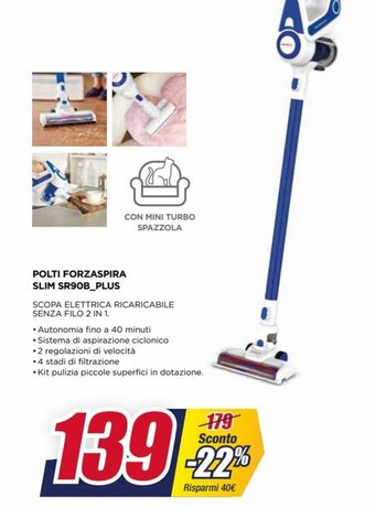 Trony Polti Forzaspira Slim SR90B_Plus offerta