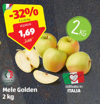 ALDI Mele Golden 2 kg offerta