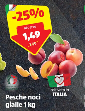 ALDI Pesche noci gialle 1 kg offerta