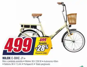 Trony Nilox E-Bike J1+ offerta