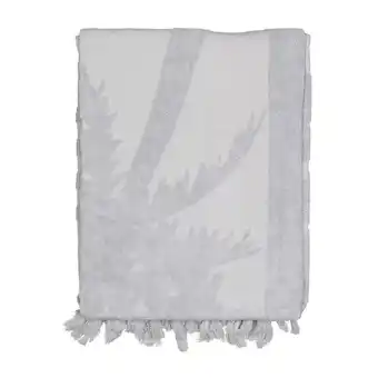 Kisenè Kisenè telo mare in puro cotone disegno palm beach - grigio offerta